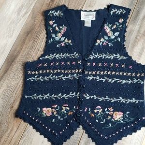 Jeremy Beau Blue Sweater Vest L